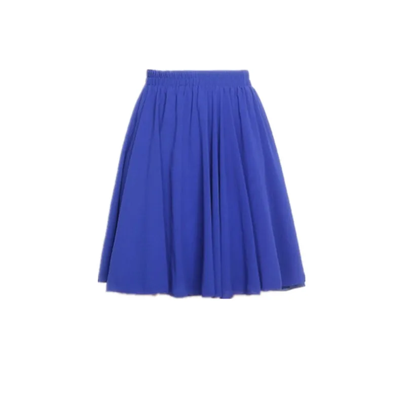 Женские летние юбки 2021 модные повседневные шифоновые с высокой талией