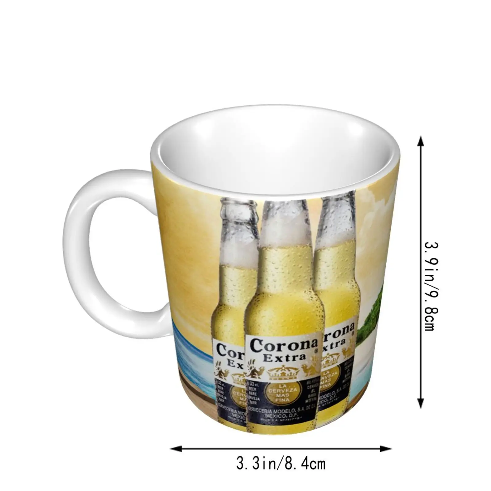 

Corona Printed Funny Coffee Ceramics Mug Tea Cup
