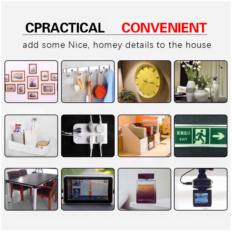 Прочная клейкая лента из акриловой пены 3 м высокотемпературная Двусторонняя для