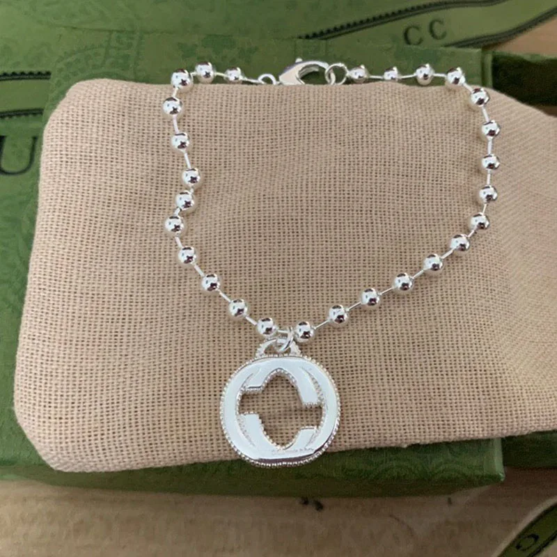 

Браслет FORVIONA с буквами G для мужчин и женщин, модное ювелирное изделие из стерлингового серебра 925 пробы, аксессуары в подарок паре