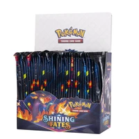 324pcs pokemon card shining fates tcg sun moon style english booster box battle carte trading card game collection cards toys