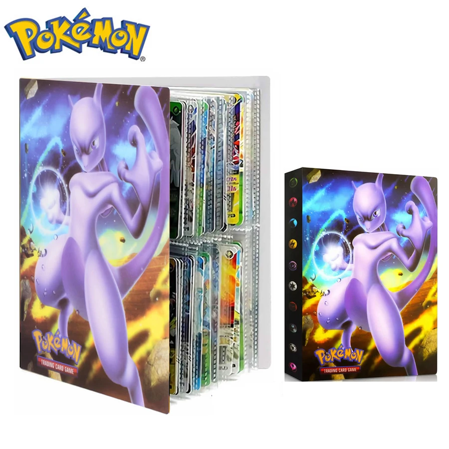 

4 Pocket 240 Card Pokemon Album Book Playing Game Albums Map Holder Cards Binder Livre Pokémon Collectible Folder Loaded Toys