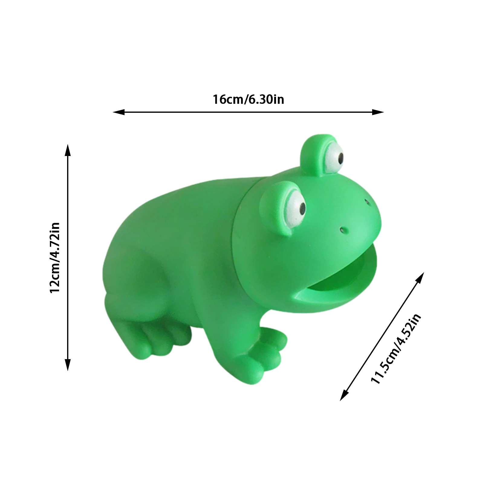 

Children's Fun Green Latex Frog Toy Safe Funny Trick Sounding Frog Squeeze Sound Squeaky Bathing Toy For Baby Bath Toys