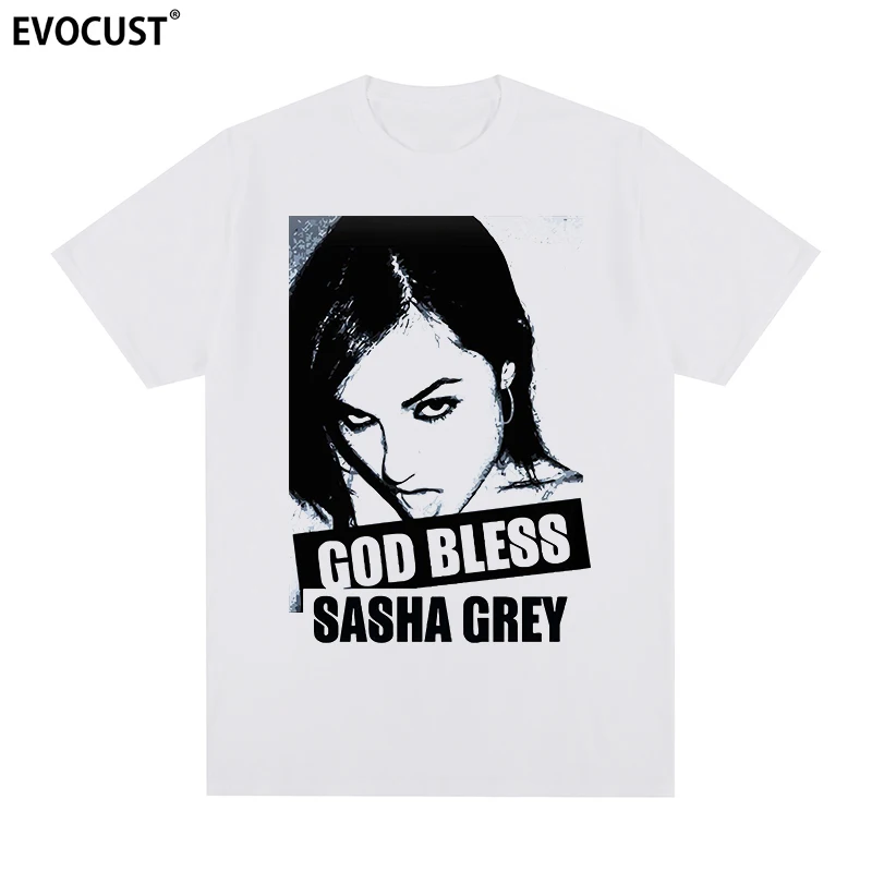 

Sasha Grey Vintage God Bless t-shirt Cotton Men T shirt New TEE TSHIRT Womens tops