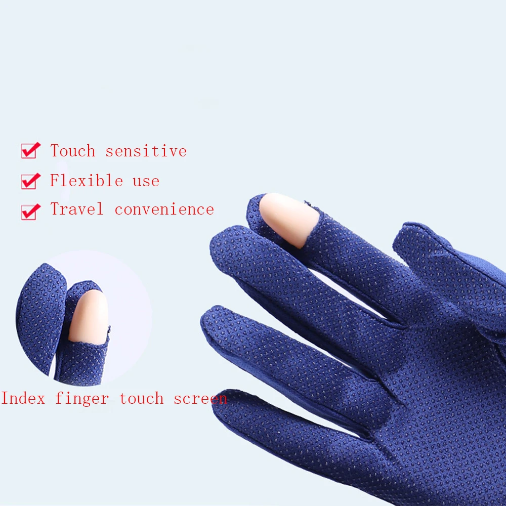 

Women Driving Gloves autumn Summer Sunscreen Thin Spandex Cotton Decent Nonslip Gloves Touchable Screen New Style Mittens