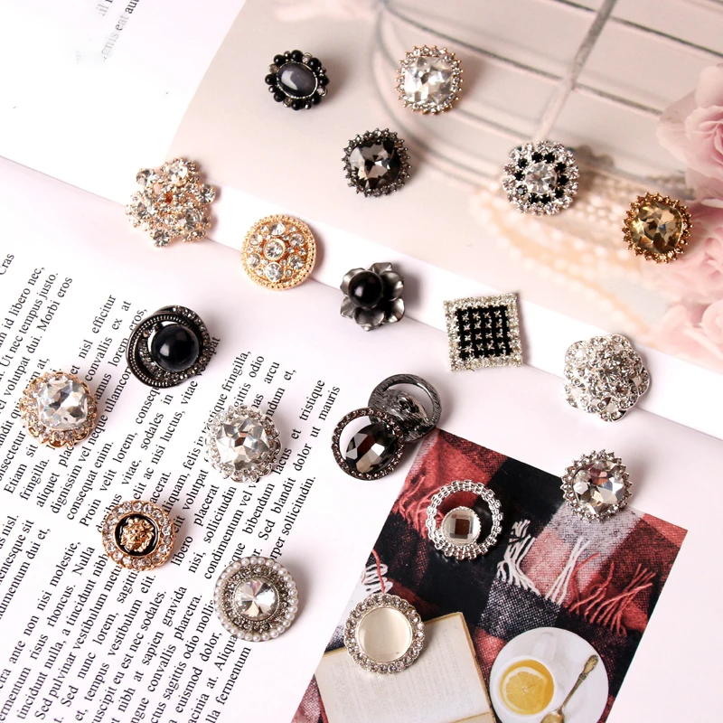 5 шт./лот прозрачные пуговицы хвостовик используемый на одежде свадебном плате