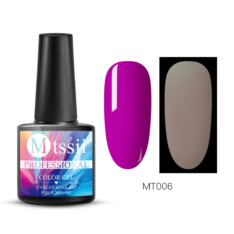 BS05825 Mtssii 8ml Glow In Dark Fluorescent Neon Luminous Uv LED Soak Off Gel Varnish Lighting In Night Semi Permanent Varnish Enamel - Цвет: BS05825