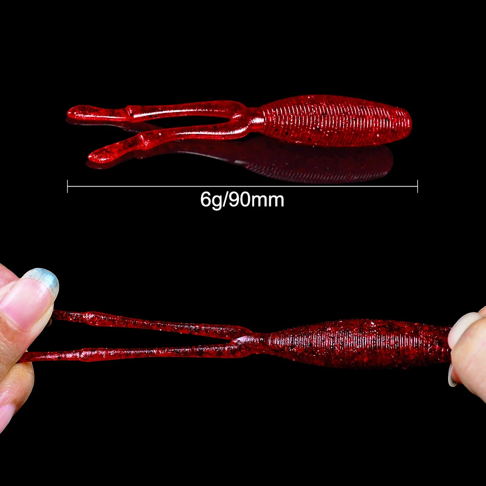 Comdaba 10 шт./лот искусственная рыболовная приманка Мягкая 6 г/9 см приманки для шэда