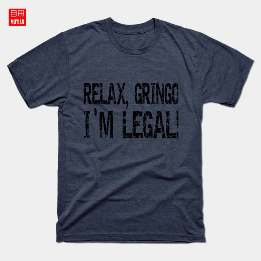 Расслабьтесь Gringo I'M Legal! Футболка для отдыха Im Legal Relax Legal|Мужские футболки| |