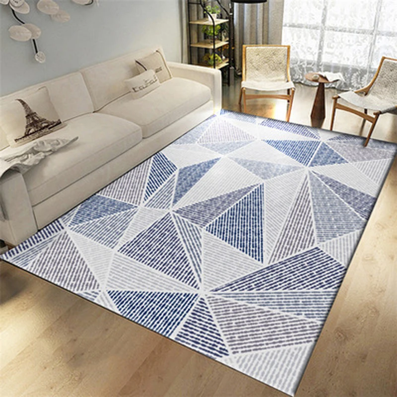

Geometric Abstract American Nordic Minimalist Living Room Carpet Simple Pattern Carpet Modern Interior Bedroom Home Non-Slip Car