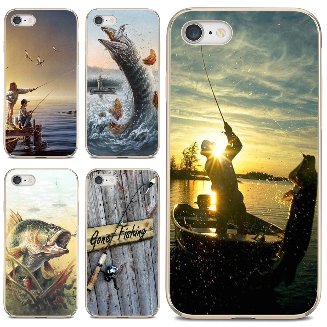 

Soft Cover Hunting Fishing art fish For iPhone 10 11 12 13 Mini Pro 4S 5S SE 5C 6 6S 7 8 X XR XS Plus Max 2020