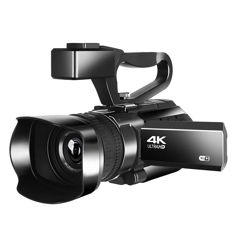 

Новая ручная цифровая камера 4K HD с 30-кратным цифровым зумом, ИК-камерой ночного видения, Wi-Fi, сенсорным экраном 3,0 дюйма, камера с микрофоном