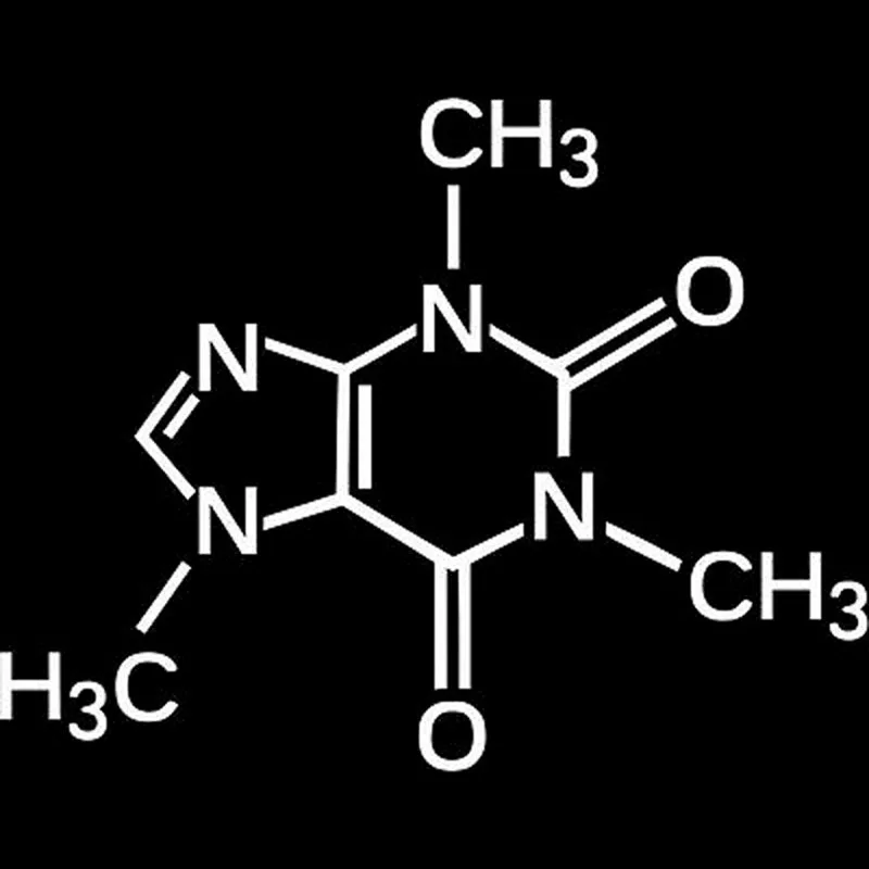 

Car Sticker Coffee Molecule PVC Waterproof Sunscreen Decal Black/Silver Car Styling 20x15.6cm