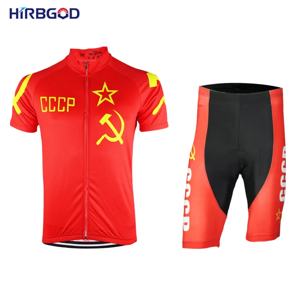 Hirbgod Для мужчин лето Велосипеды Джерси комплект Pro команда нагрудник с коротким костюм велосипедиста MTB одежда