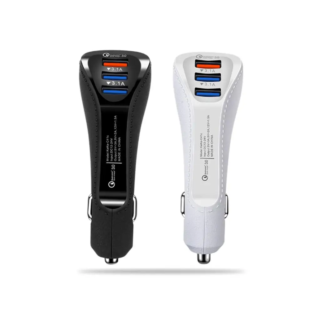 Быстрое зарядное устройство QC 3 0 А универсальное автомобильное для мобильного