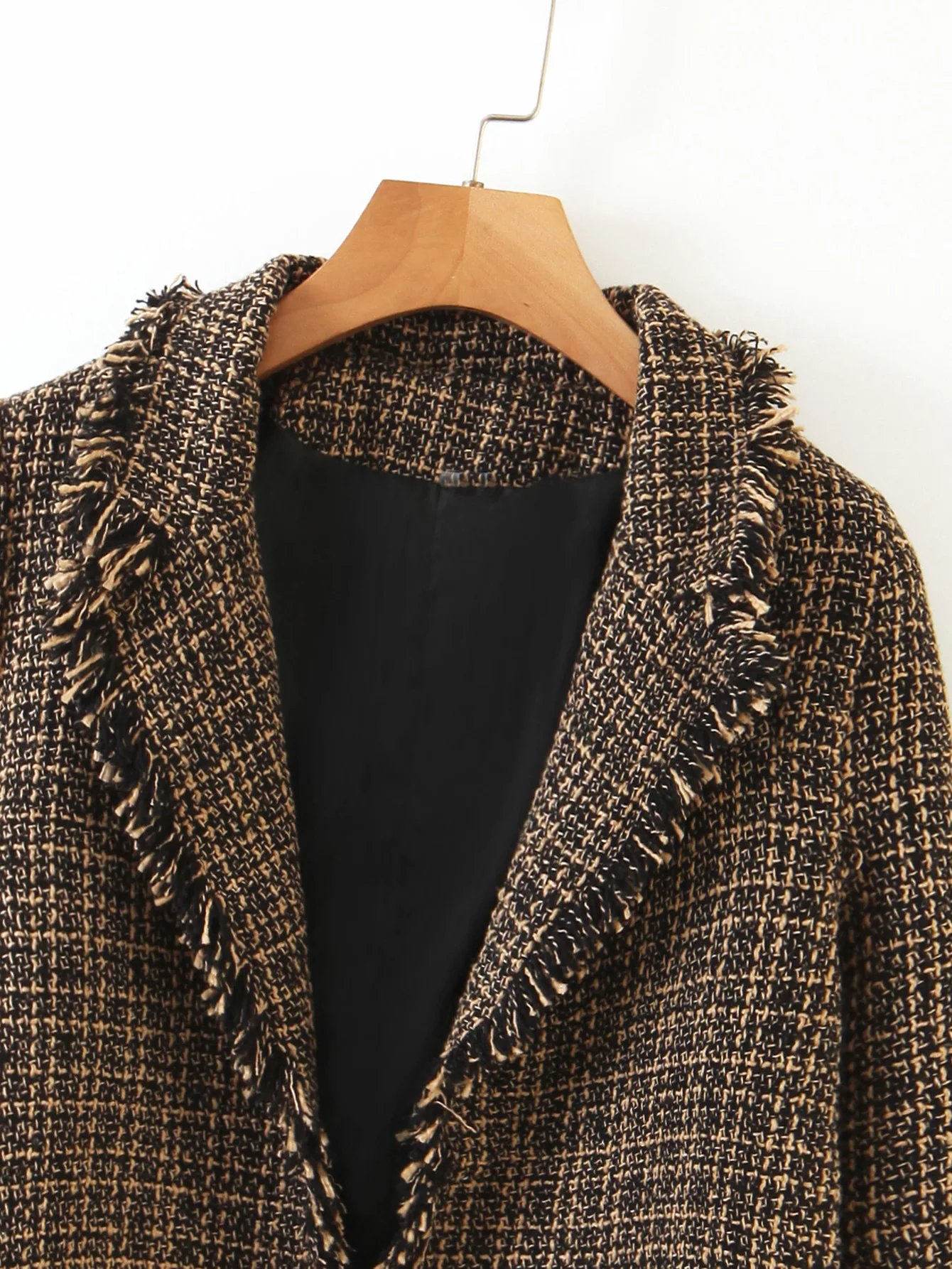 Осень 2020 новый модный Блейзер Vadim Feminino Boutique твидовое шерстяное пальто зимняя