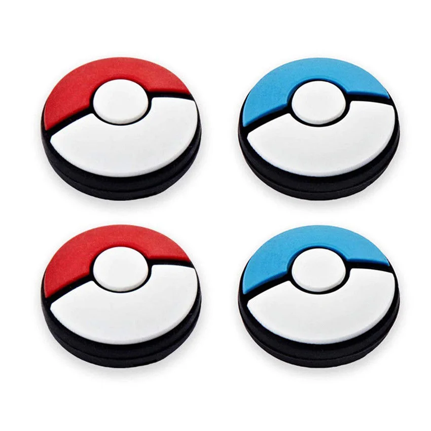 4 шт. силиконовых накладки на джойстик с захватом пальца для контроллеров Nintendo Switch NS Joy Con Gamepad ThumbStick