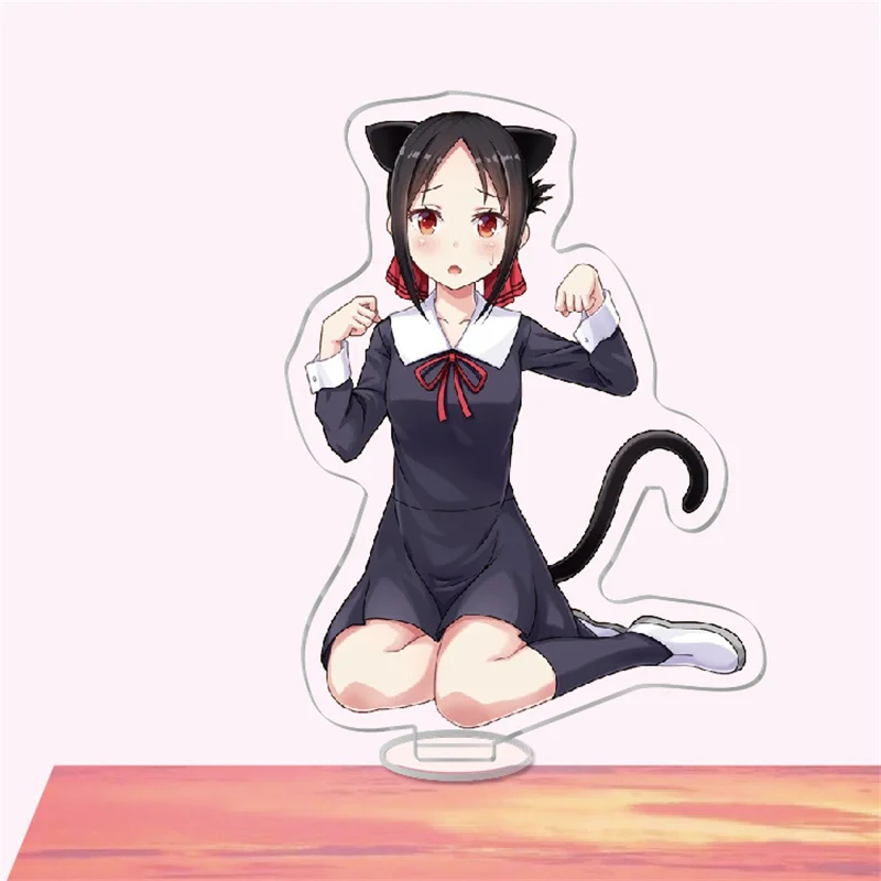 Kawaii Kaguya-sama: Love Is War стенд модель брелок Fujiwara Chika Shinomiya Kaguya стоячий знак акриловый |
