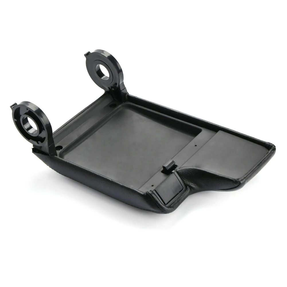 Черный кожаный подлокотник Крышка центральной консоли для BMW E46 3 серии 2009 ~ 2004