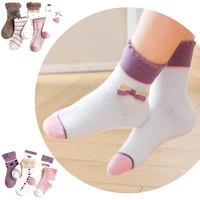 new 3 12 year old girls socks bow lace childrens socks combed cotton socks baby socks autumn and winter socks for children