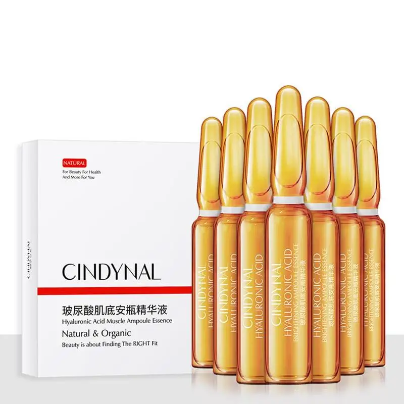 

7pcs 100% Original 2ml Hyaluronic acid ampoule Ampoule Serum Whitening Moisturizer Remover Freckle Speckle Fade Dark Spots