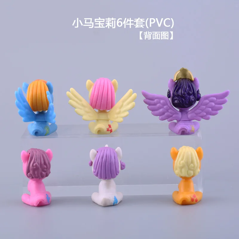 6 шт мультфильма Мой Маленький Пони для дня рождения торт украшения фигурки кукол