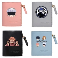 jujutsu kaisen wallet clip new fashion womens wallet zipper bag clutch anime cosplay accessories