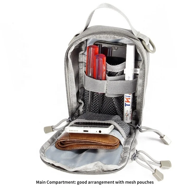 Yakeda Waterproof Outdoor Men Sport Outdoor Pack Combat Utility Belt Waist Sling Molle EDC Tactical Small Pouch Shoulder Bag