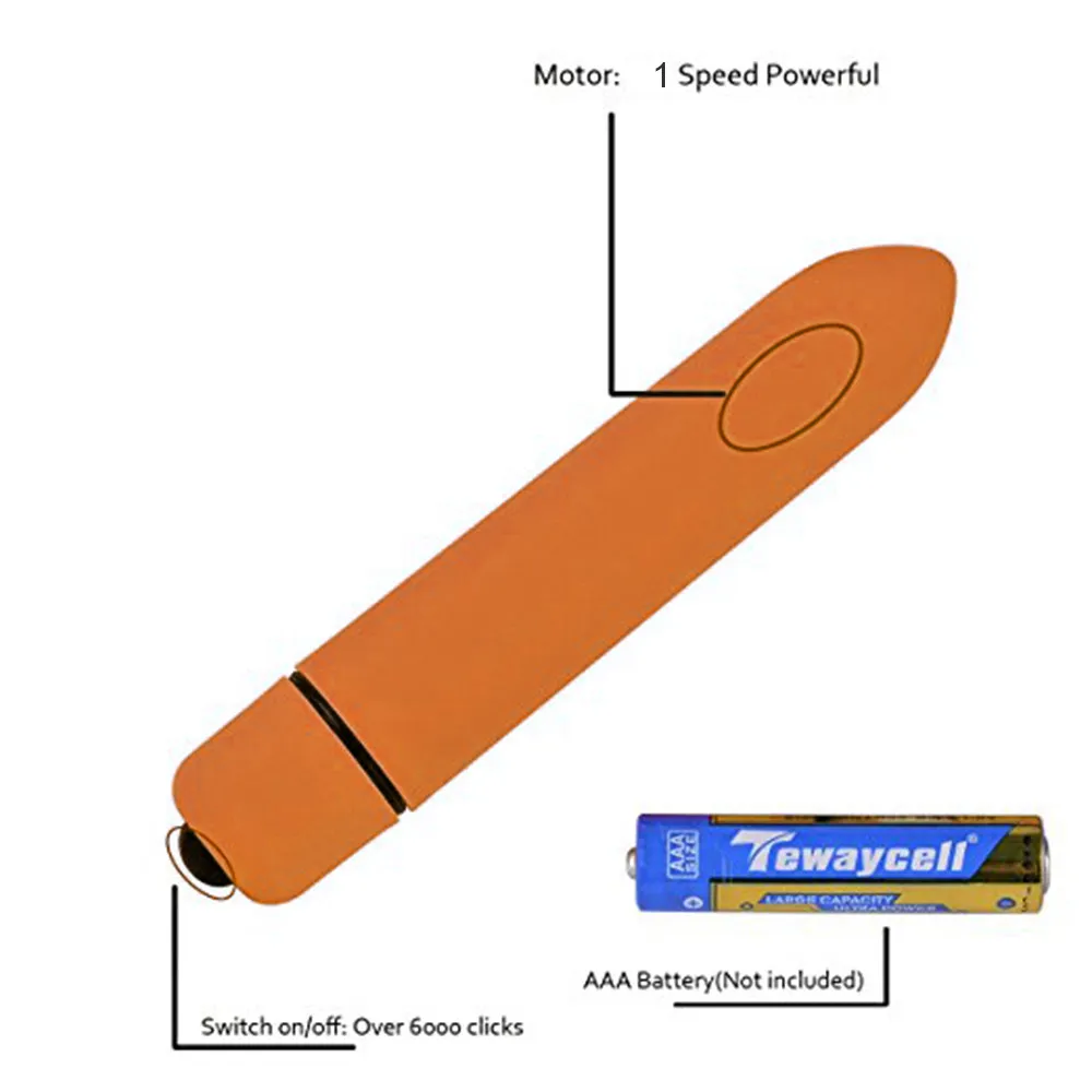 Мини вибратор массажер с режимами скорости и безопасным для тела силиконом