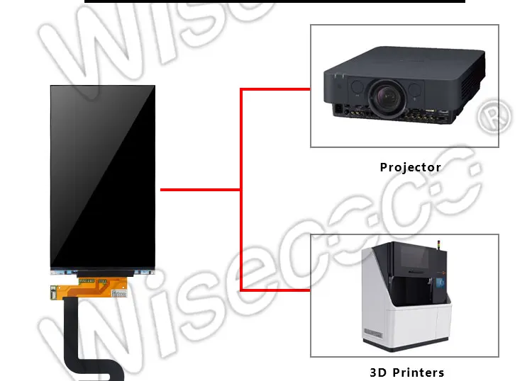 Wisecoco 6,3 дюйма 1440 × 2560 ips LS063R1SX01 ЖК-экран 60 контактов с MIPI HDMI USB драйвер платы удалить подсветку для 3d принтера