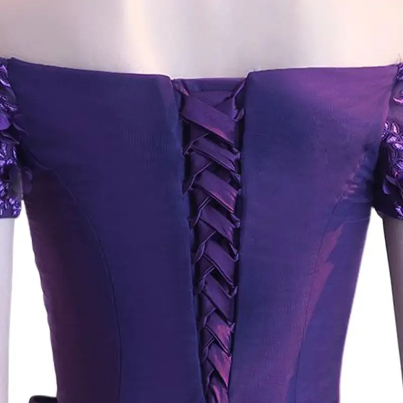 Purple 118 дюймов свадебное платье на молнии сменный Регулируемый корсет на спине комплект на шнуровке атласные ленты Галстуки для свадебного банкета вечернее платье - Цвет: Purple