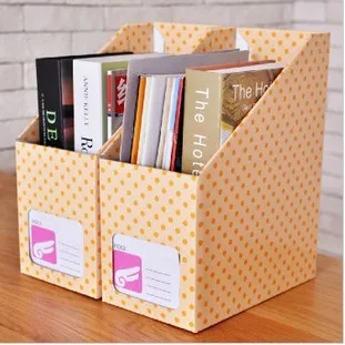 free shipping desktop storage box stationery books storage paper different color and design 31*24.5*14.5cm
