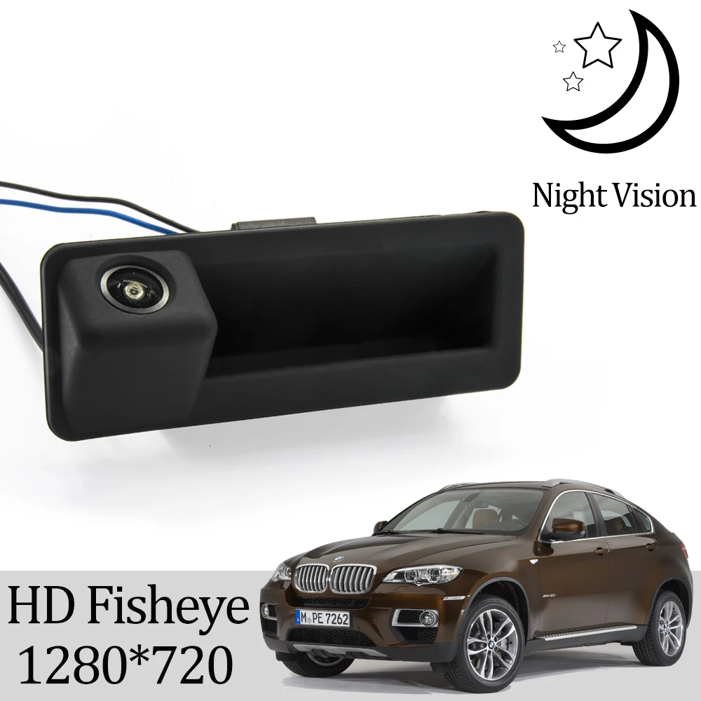 Owtosin HD 720P камера заднего вида с ручкой багажника для BMW X6 E71 2008 2009 2010 2011 2012 2013 2014 E72