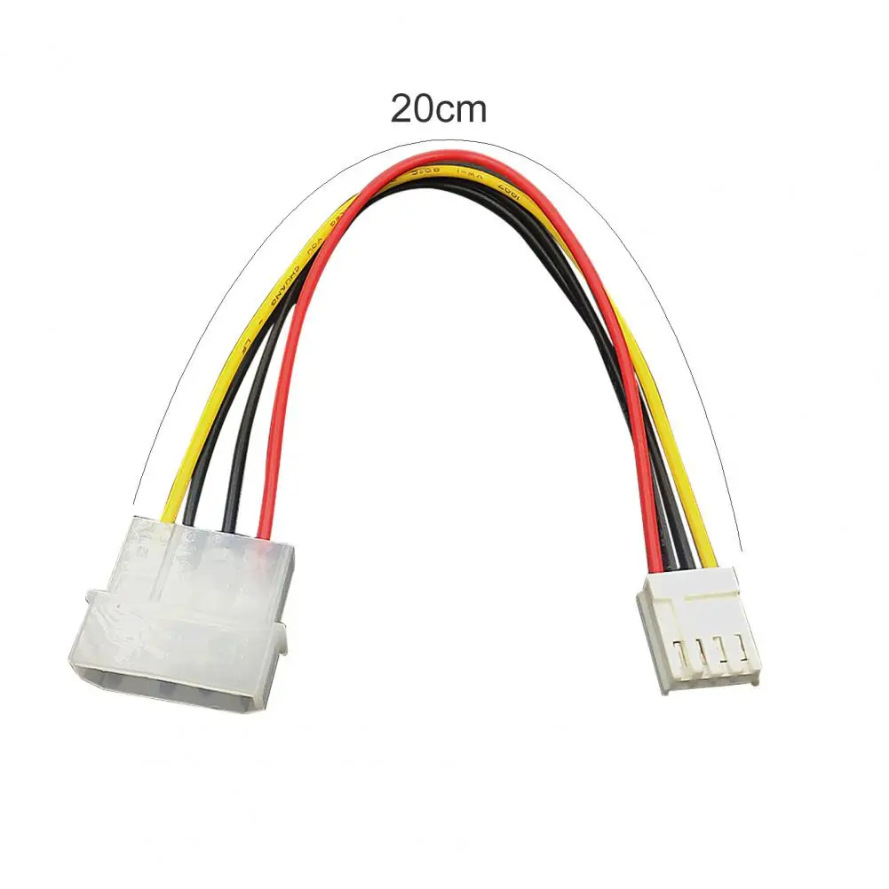 

20cm 4-pin Big to Small Power Cable Metal Floppy Drive Power Cord for Computer PC