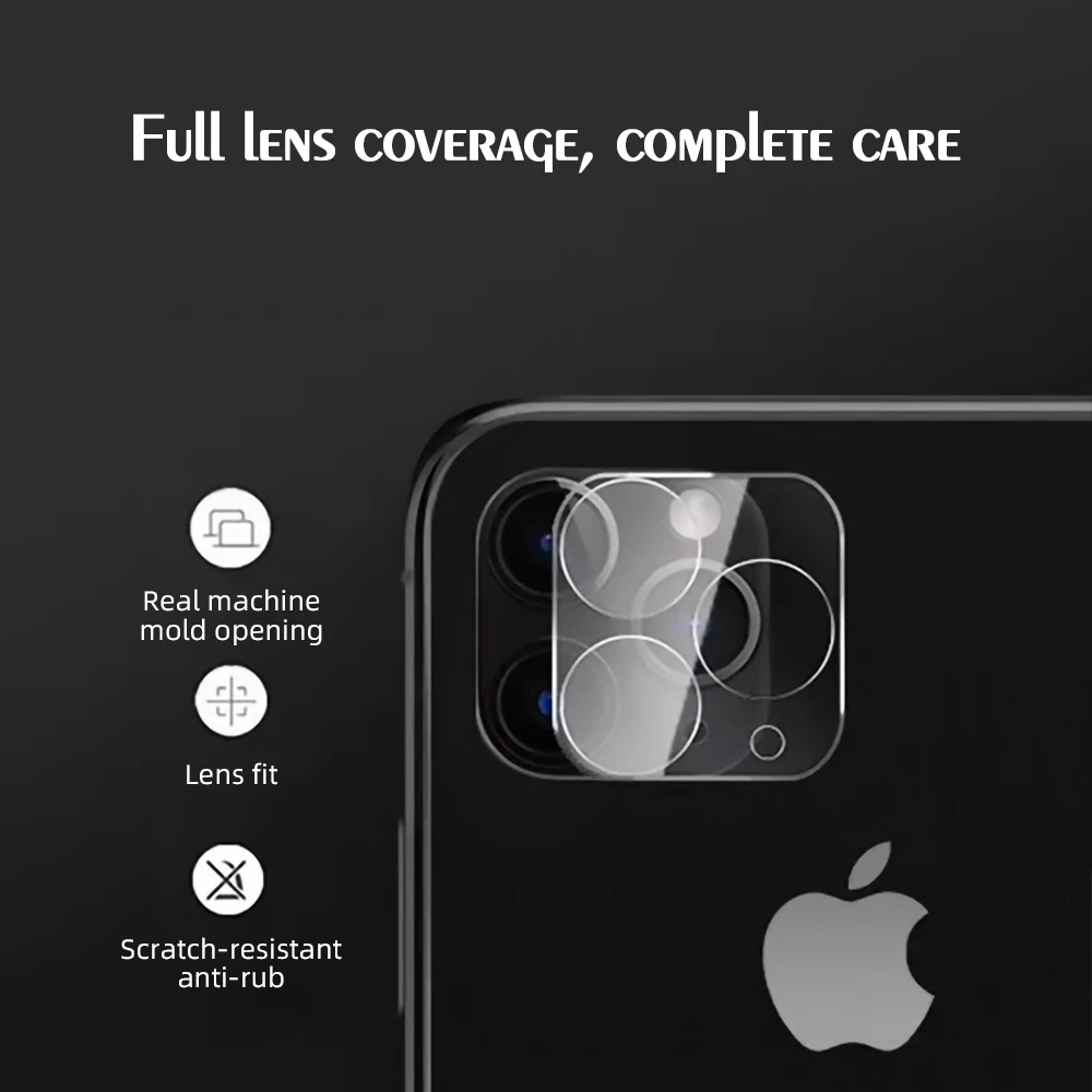 ! ACCEZZ прозрачная 3D крышка объектива защитная для мобильного телефона IPhone 12 Pro Max