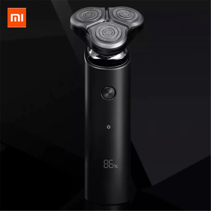 

New Mijia Men's Electric Shaver S500 Rechargeable 3 Heads Type-C Wet Dry Shaving Machine Beard Trimmer Washable Double Blade