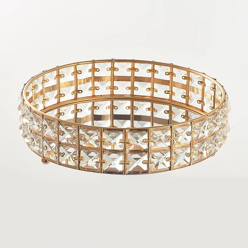 Поднос для хранения косметики со стразами 25 см | Дом и сад