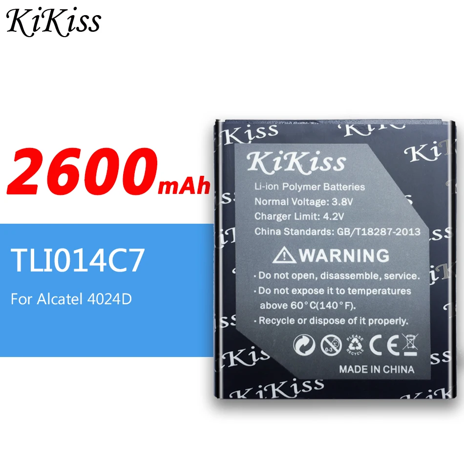 

2600mAh High Capacity Battery for Alcatel One Touch Pixi First 4024D 4.0" Mobile Phone battery Batteries TLi014C7