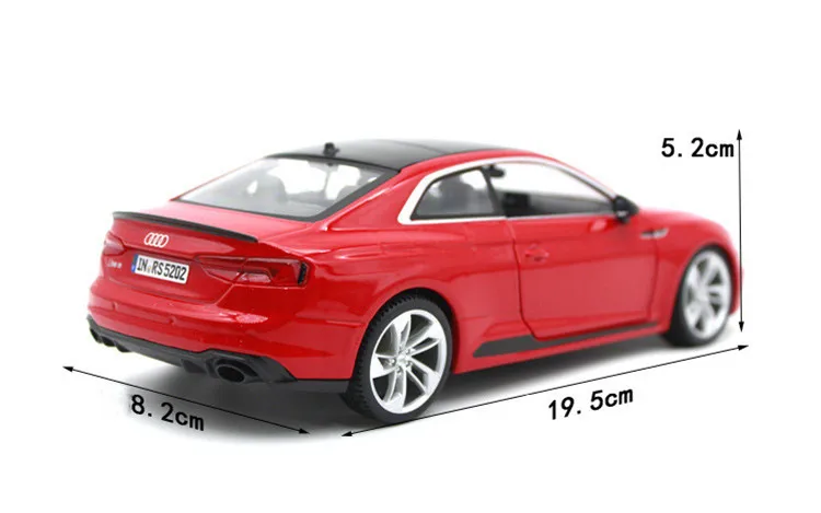 Изысканный 1:24 RS 5 Coupe литая модель машины Модель, литая под давлением металлическая Коллекция Модель, передовое Подарочное украшение