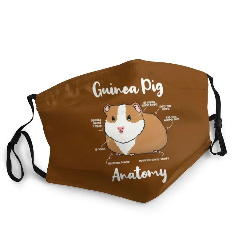 

Anatomy Of A Guinea Pig Washable Men Animal Mouth Face Mask Dustproof Protection Cover Respirator Mouth Muffle