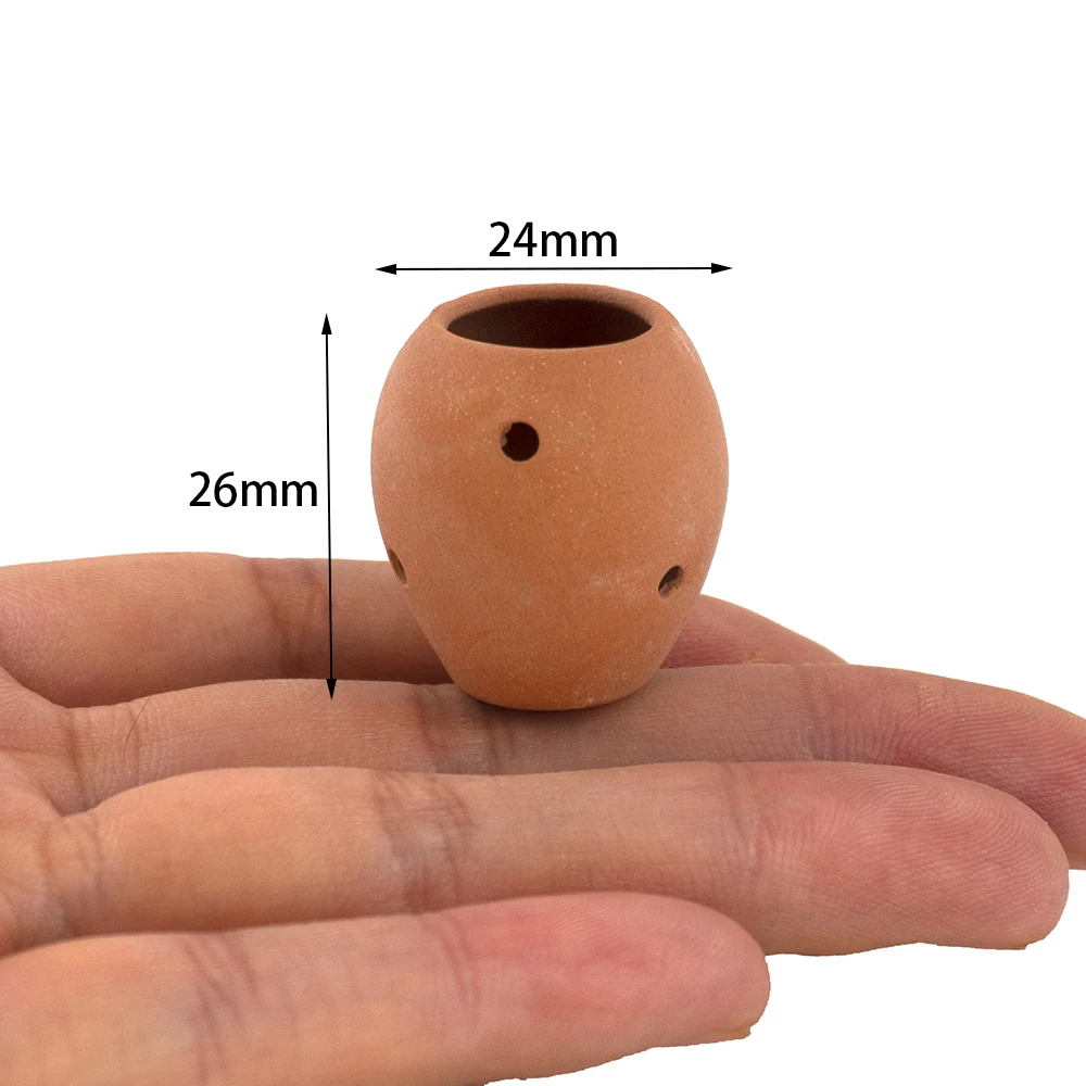

1/12 Doll House Miniature Terracotta Vase Simulation Flower Pot Model Toys for Mini Decoration Dollhouse Accessories