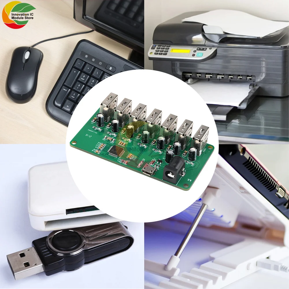 

Модуль концентратора Ziqqucu USB2.0, от 1 до 7 портов, USB-модуль расширения