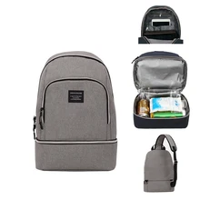 Insulation Bag Thermal Thickened Cooler Backpack Slanting Picnic Backpack for Camping Hiking Fishing