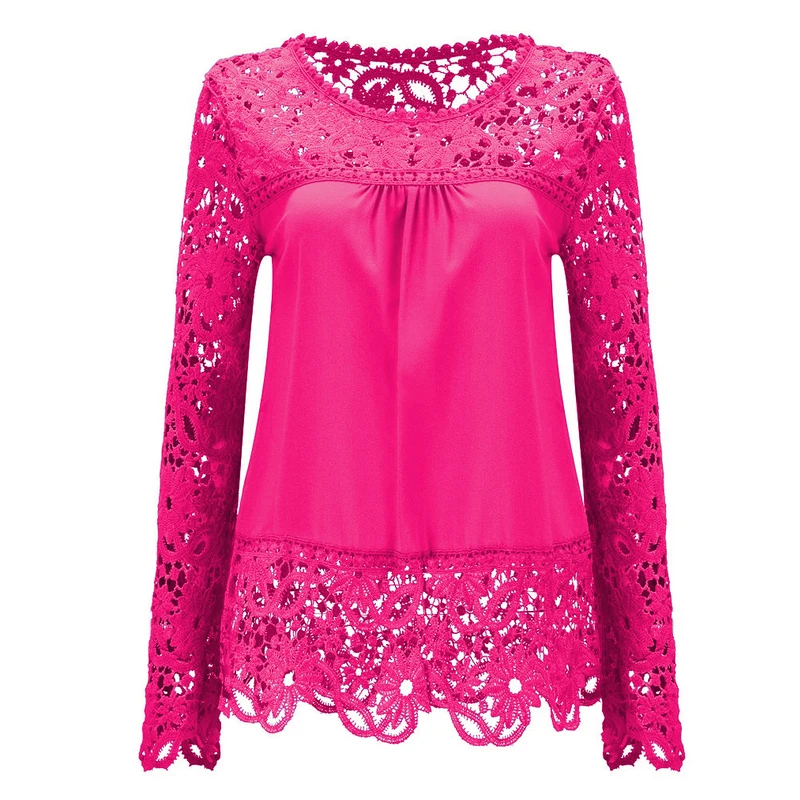 

2020 Summer Women White Lace Blouses Shirts Fashion Chiffon Blouses Hollow Out Top Female Plus Size Women's Clothing 5XL 7XL 50