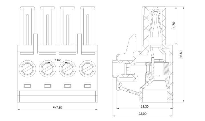 KF2EDGSKT 7,62 2P~ 12P разъем PCB плагин клеммный блок 5EDGKT 7,62 мм 2PIN~ 12PIN PC 5 ST1 1777723 PHOENIX контакт DEGSON