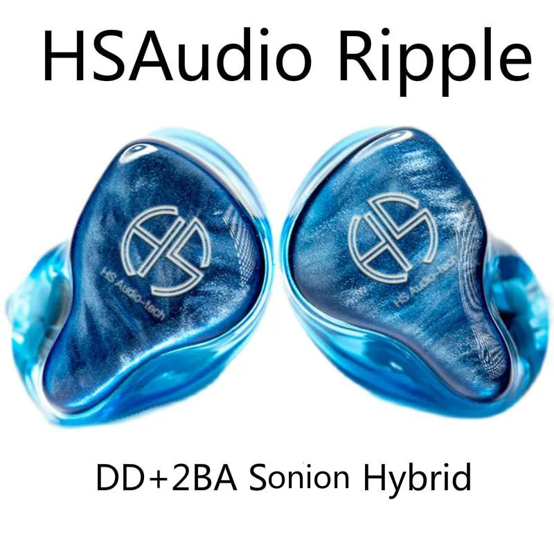 HSAudio Ripple DD + 2BA гибридная звуковая система Hifi музыкальный монитор аудиофил