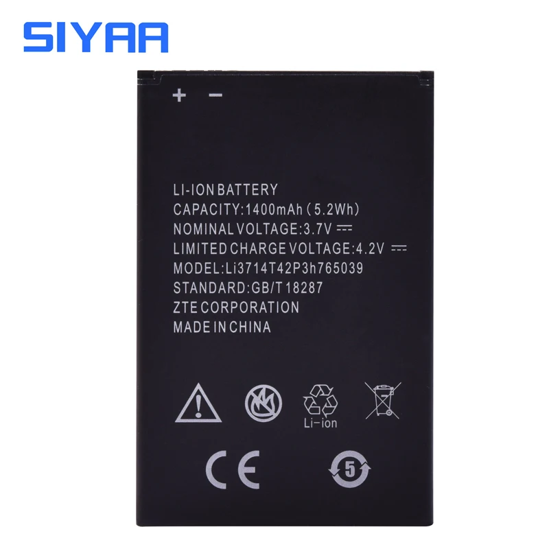 Аккумулятор для телефона SIYAA LI3714T42P3H765039 сменный оригинальный аккумулятор большой