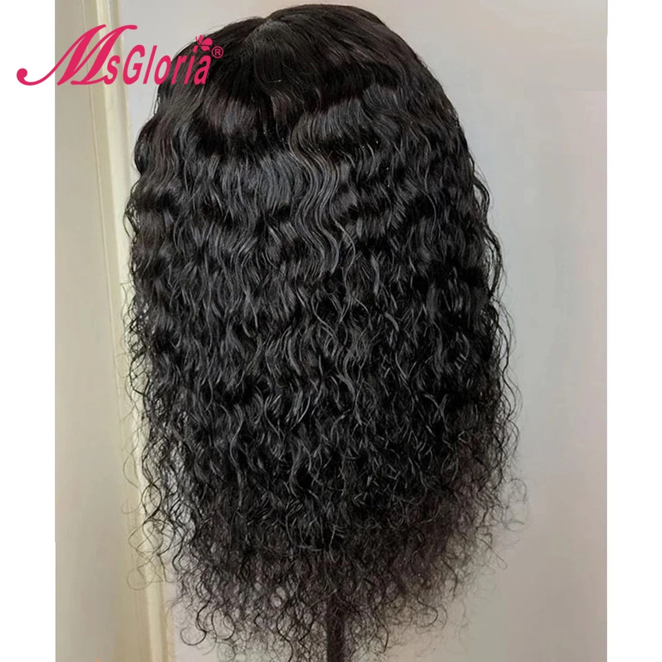 360 Lace Frontal Wig Natural Brazilian Remy Curly Wig With Pre Plucked Lace Front Human Hair Wigs For Women Bleached Knots 150