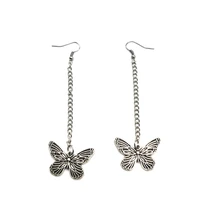south korea butterfly earrings accessories for women concise metal pendant hanging earring for girls bohemian womans jewellery