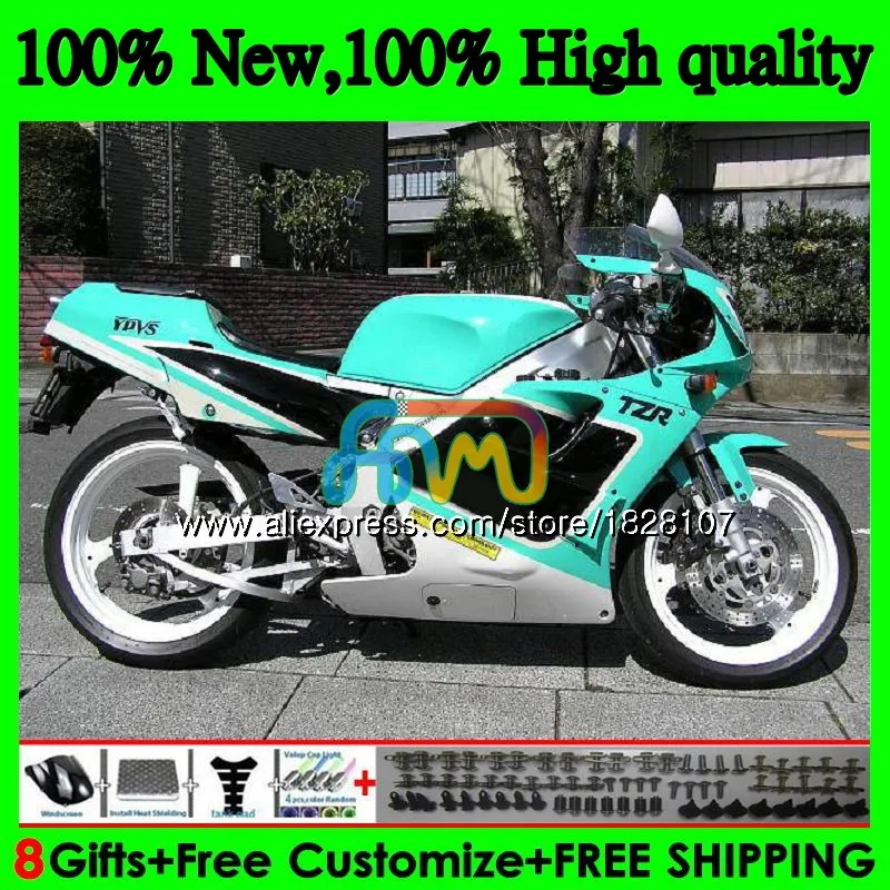 

3MA For YAMAHA TZR250RR TZR-250 TZR250 Cyan black 88 89 90 91 125BS.34 TZR250 RS RR YPVS TZR 250 1988 1989 1990 1991 Fairings